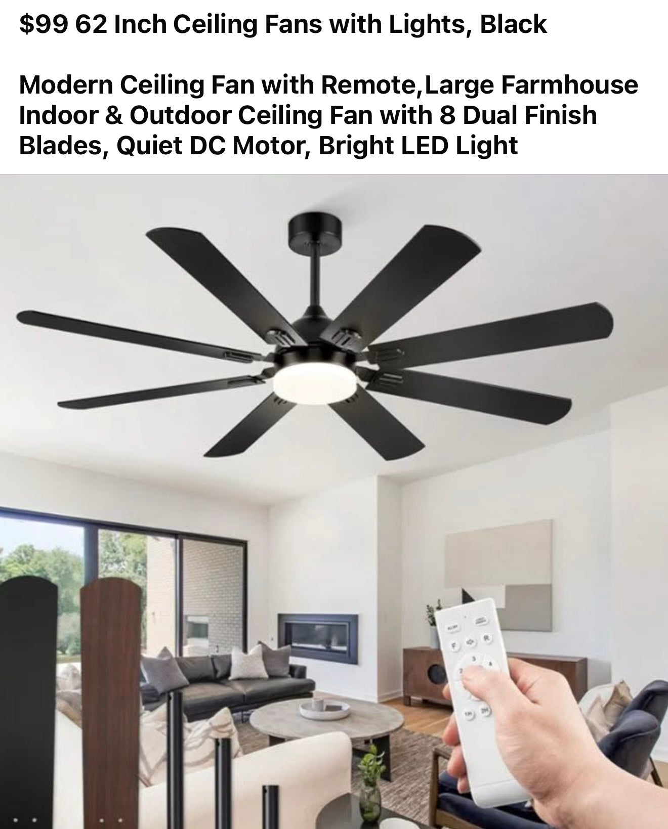 Ceiling Fan 62 inch