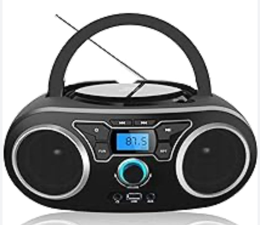 RETRO LOOK NEW TECHNOLOGY Portable Bluetooth / FM RADIO / CD BOOK BOX