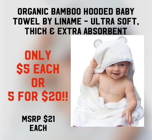 Organic Bamboo Hooded Towels